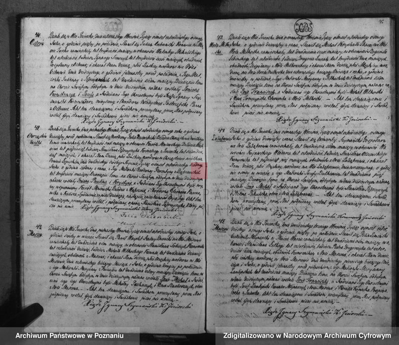 Obraz 10 z jednostki "Akta urodzeń, małżeństw i zgonu"