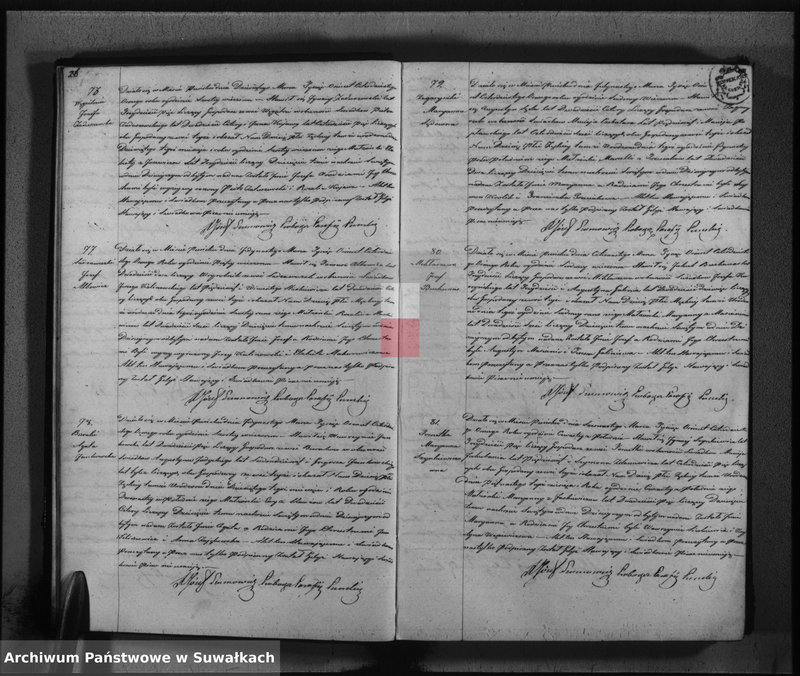 image.from.unit.number "Księga duplikat urodzonych, zaślubionych i umarłych w parafii katolickiej Puńsk na rok 1848"