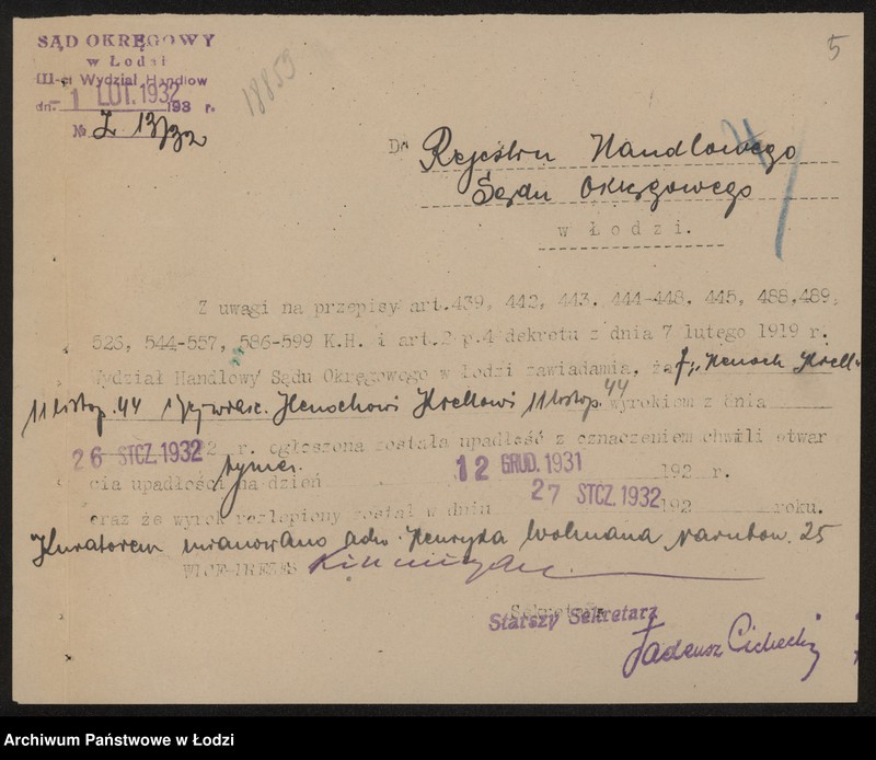 Obraz 7 z jednostki "Henoch Krell – sprzedaż żelaza"