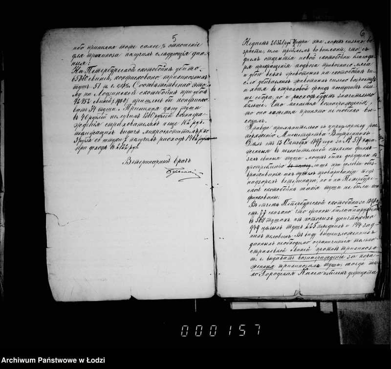 Obraz 9 z jednostki "Rasporoženija i perepiska eksploatacji novoj skotobojni"