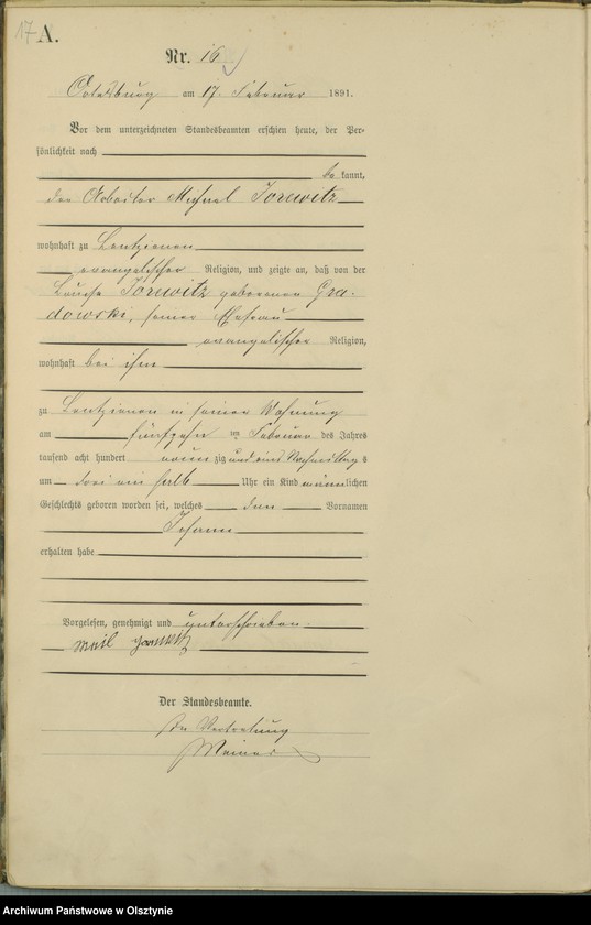 image.from.unit.number "Geburts-Haupt-Register Nr 1 - 99"