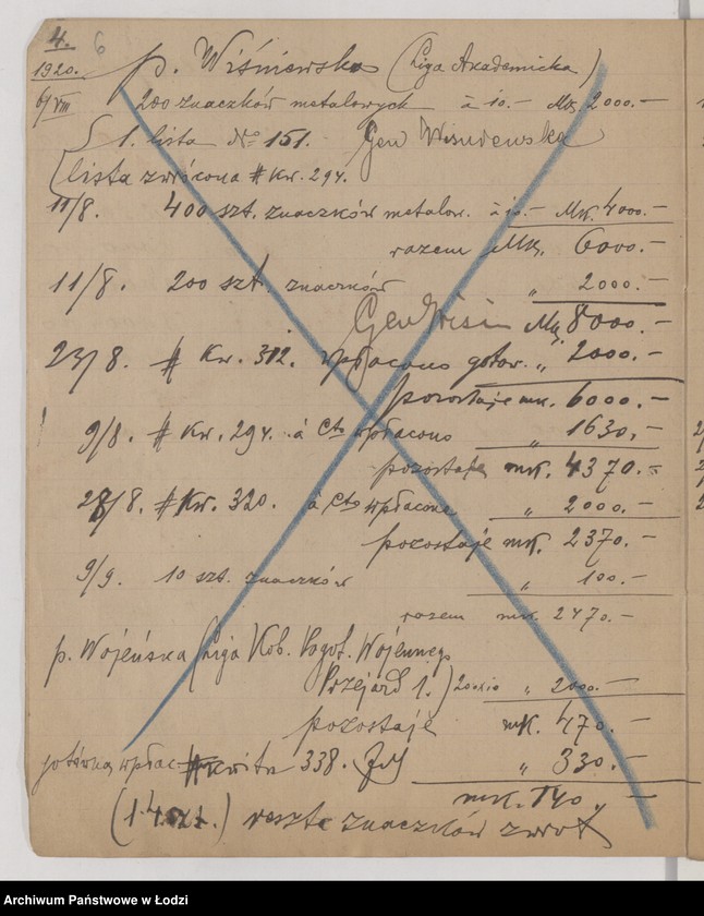 Obraz 8 z jednostki "Kontrola nalepek, list ofiar, znaczków etc."