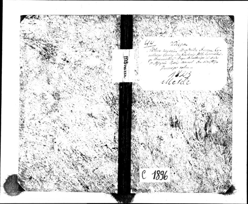 Obraz 2 z jednostki "Księga Aktów Zeyscia Urzędnika Stanu Cywilnego Gminy Metelskiey Pttu Seyneńskiego Woiewództwa Augustowskiego Od dnia 1-o Stycznia Tysiąc Osimset Dwodziestego Trzeciego roku 1823"