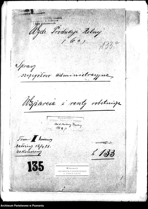 Obraz 4 z jednostki "Sprawy szczegółowo-administracyjne Wsparcie i renty robotnicze"