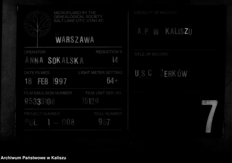 Obraz 1 z jednostki "[Księga małżeństw]"