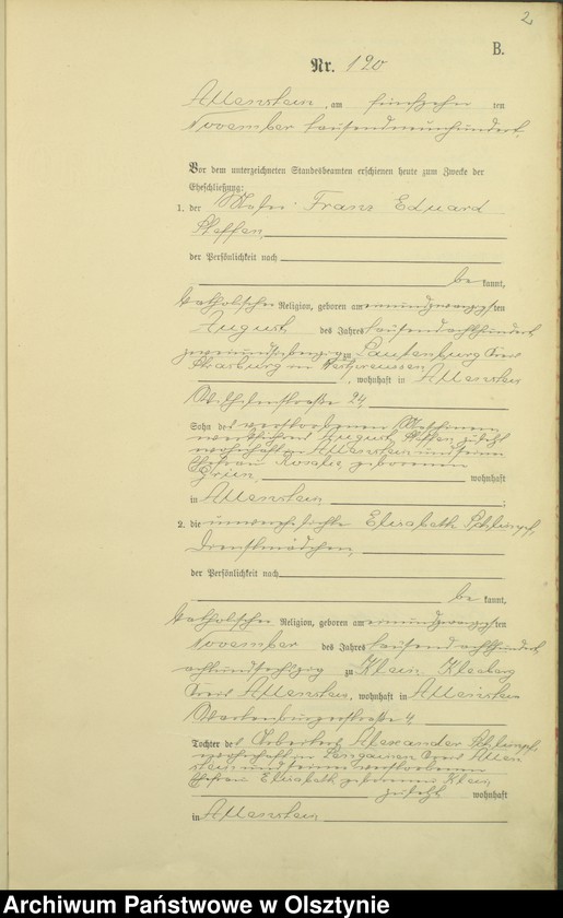 image.from.unit.number "Heiraths-Haupt-Register Tom II,Nr 120 - 136"