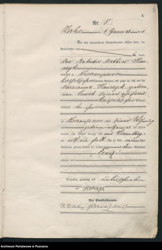 Obraz 8 z jednostki "Księga urodzeń"