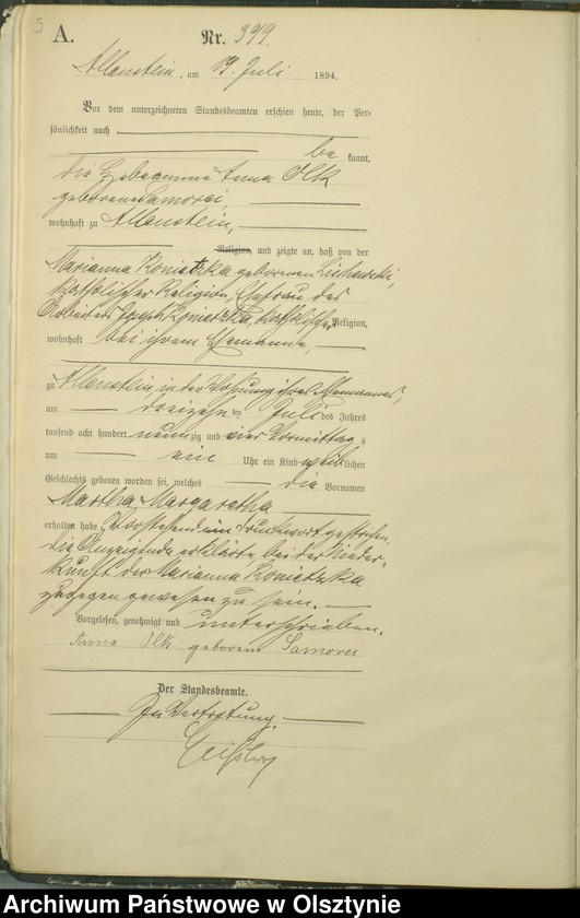 image.from.unit.number "Geburts-Haupt-Register Tom II,Nr 396 - 743"