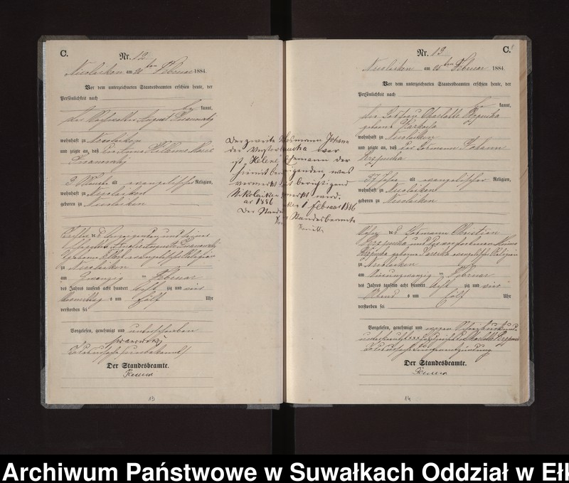 image.from.unit.number "Sterbe-Haupt-Register des Königlichen Preussischen Standes-Amtes Stadt Nicolaiken Kreis Sensburg"