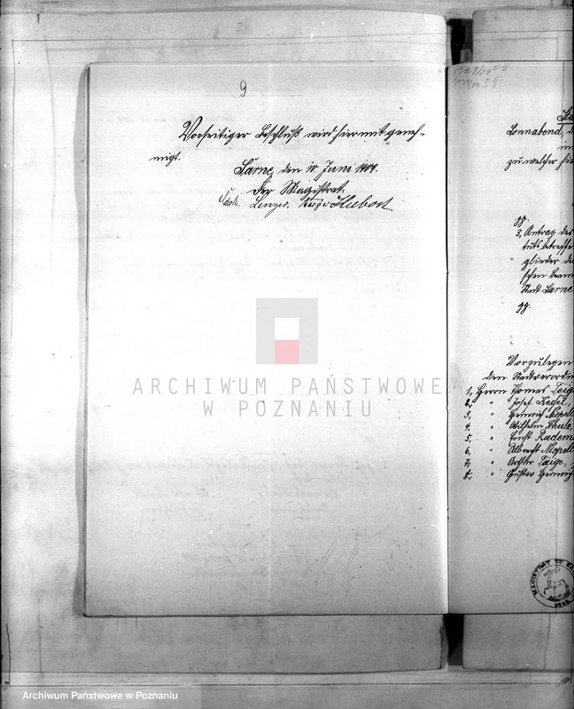 Obraz 13 z jednostki "Die Austellung und Versongung der Kommunalbeamten der Stadt Sarne"