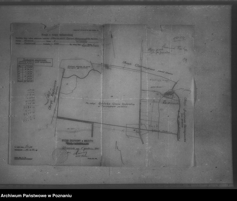 image.from.unit.number "/Majętność Czerniejewo własność Hr. Skórzewski kopie map katastralnych, wyciągi katastralne itp. powiatu gnieźnieńskiego"