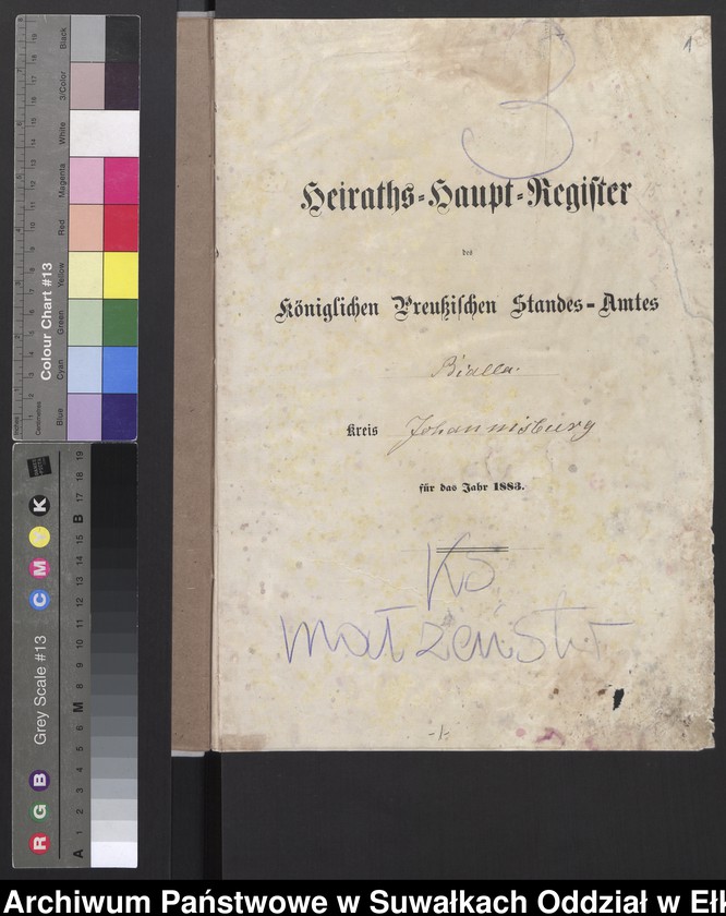 image.from.unit.number "Heiraths-Haupt-Register des Königlichen Preussischen Standes-Amtes Bialla Kreis Johannisburg"
