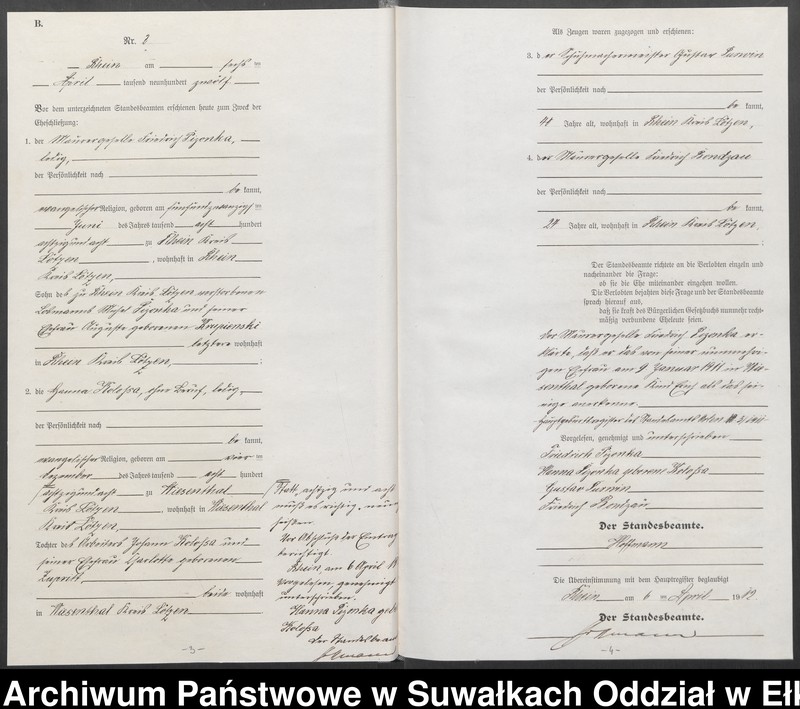 image.from.unit.number "[Heirats=Neben=Register des Preussischen Standes-Amtes Orlen Kreis Lötzen]"