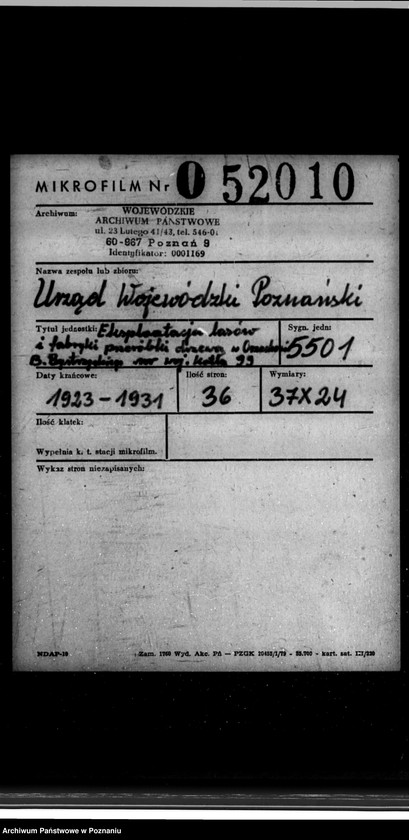 Obraz 2 z jednostki "Eksploatacja lasów i fabryka przeróbki drzewa w Orzechowie powiat wrzesiński B. Bystrzycki nr woj. 99"