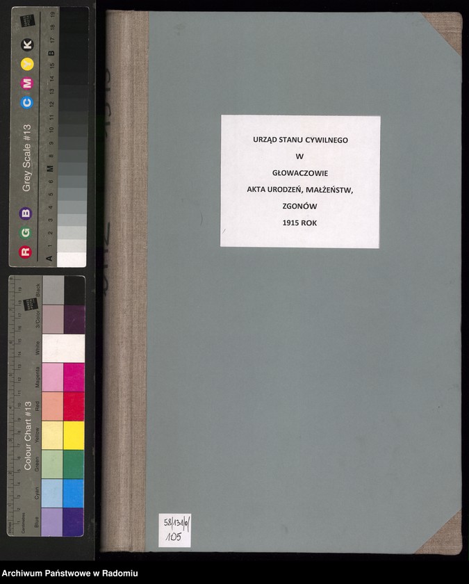 image.from.unit.number "Urząd Stanu Cywilnego w Głowaczowie Akta urodzeń, małżeństw, zgonów 1915 rok"