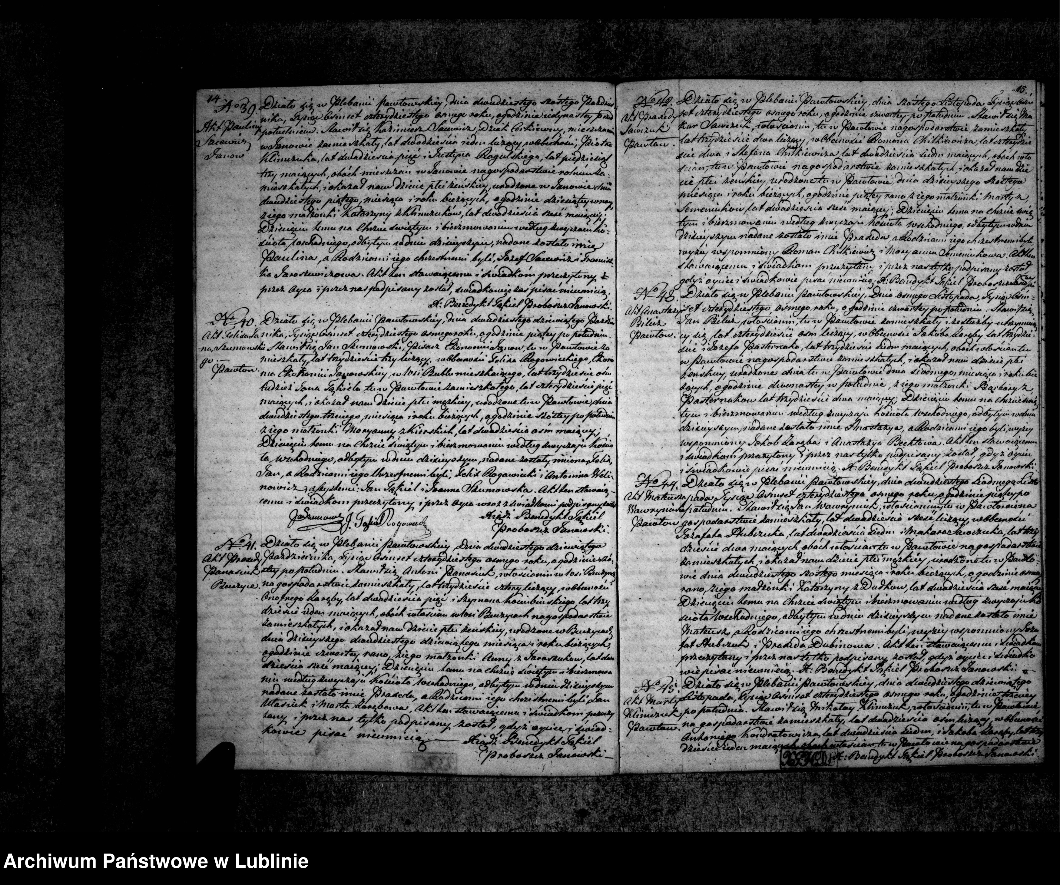 Skan z jednostki: Księga urodzeń, małżeństw i zgonów