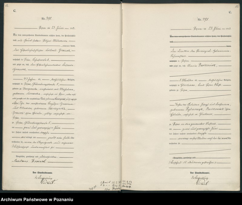 Obraz 9 z jednostki "Księga miejscowa zgonów tom II [Rejestr główny zgonów]"