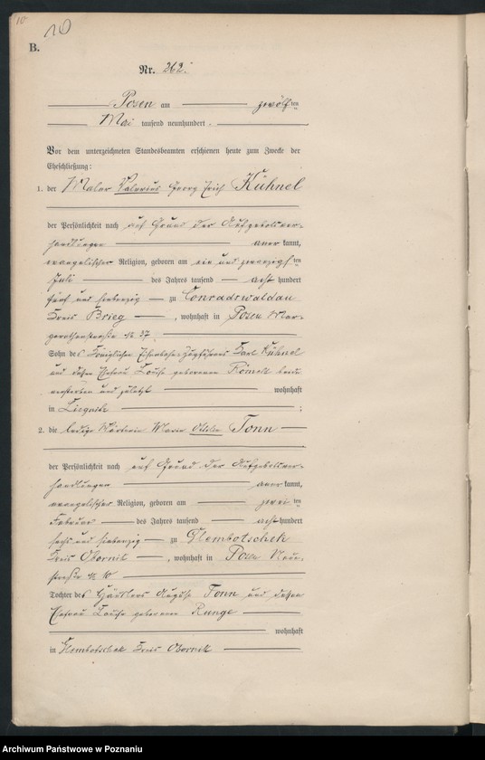 Obraz 13 z jednostki "Księga miejscowa małżeństw"