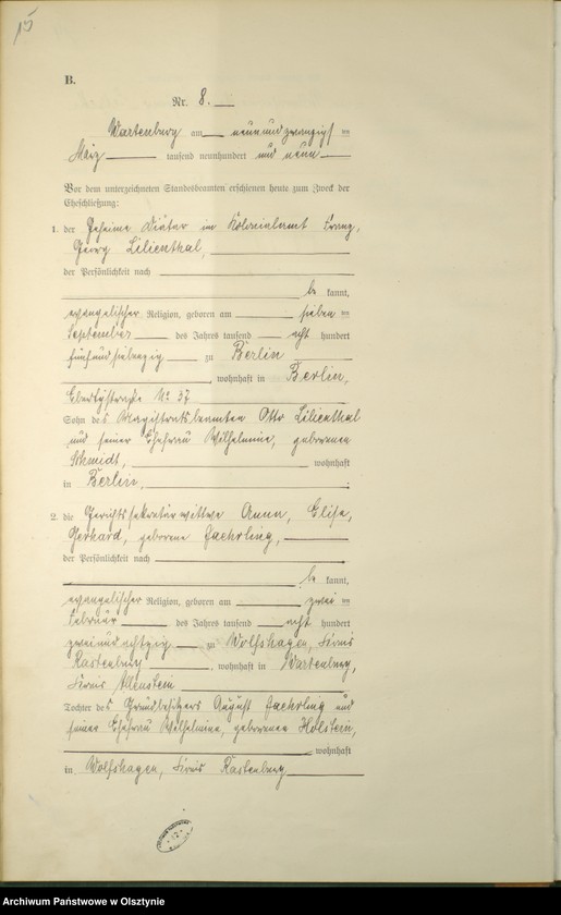 image.from.unit.number "Heirats-Haupt-Register Nr 1 - 47"