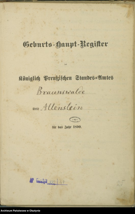 image.from.unit.number "Geburts-Haupt-Register Nr 1 - 103"