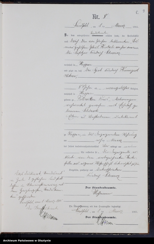 image.from.unit.number "Sterbe-Neben-Register Nr 1 - 47"