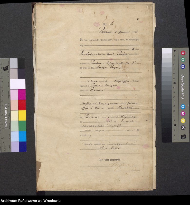 image.from.unit.number "Sterbe-Haupt-Register Breslau II 1908 Band 1"