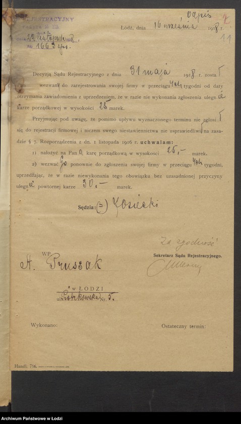 Obraz 13 z jednostki "Szaja Lewensohn, Dawid Merzel- skład skóry"