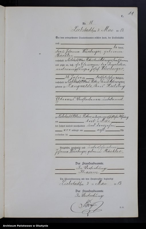 image.from.unit.number "Sterbe-Neben-Register Nr 1 - 47"