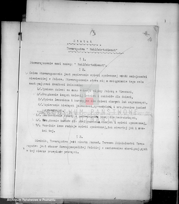 Obraz 20 z jednostki "/Stowarzyszenie Wohlfahrtsdienst w Poznaniu/"