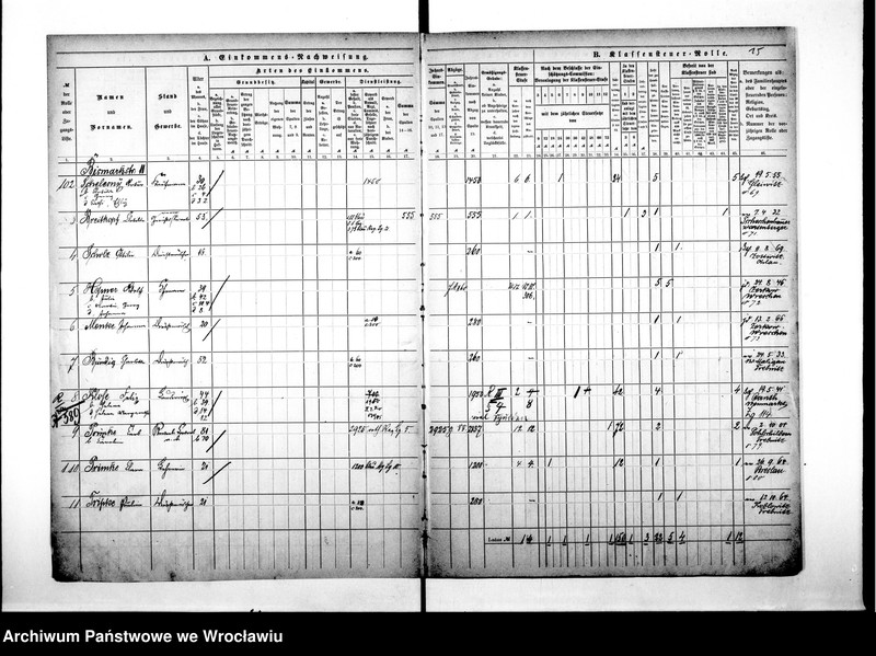image.from.unit.number "Klassensteuerrolle nebst Eikommens - Nachweisung"