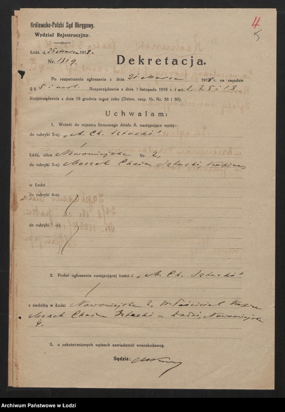 Obraz 7 z jednostki "M. Ch. Sztucki - handel pastą do obuwia i gumowych obcasów"