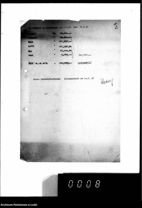 Obraz 6 z jednostki "Lieferscheine, [Zestawienia dostaw i sprzedaży futer]"