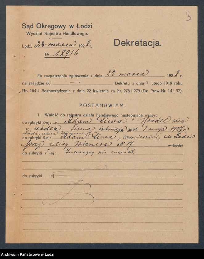 Obraz 5 z jednostki "Adam Siwa – handel win i wódek"