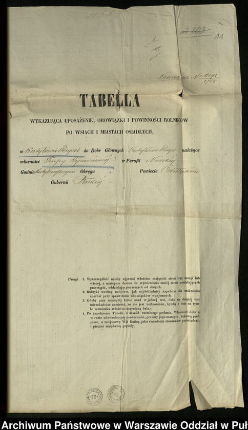 image.from.unit.number "O urządzaniu chłopów byłej rządowej wsi Kutyłowo-Perysie gm. Kamieńczyk Wielki, wchodzącej w skład prywatnej własności tejże nazwy podlegającej ziemianinom spadkobiercom Osipa Złotkowskiego i Teresy Tymińskiej"