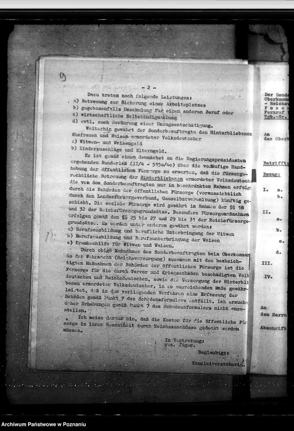 Obraz 13 z jednostki "Sonderfürsorge für die im Volkstumskampf im Feldzung in Polen körperlich beschadigten Deutschen undderen Hinterbliebenen"