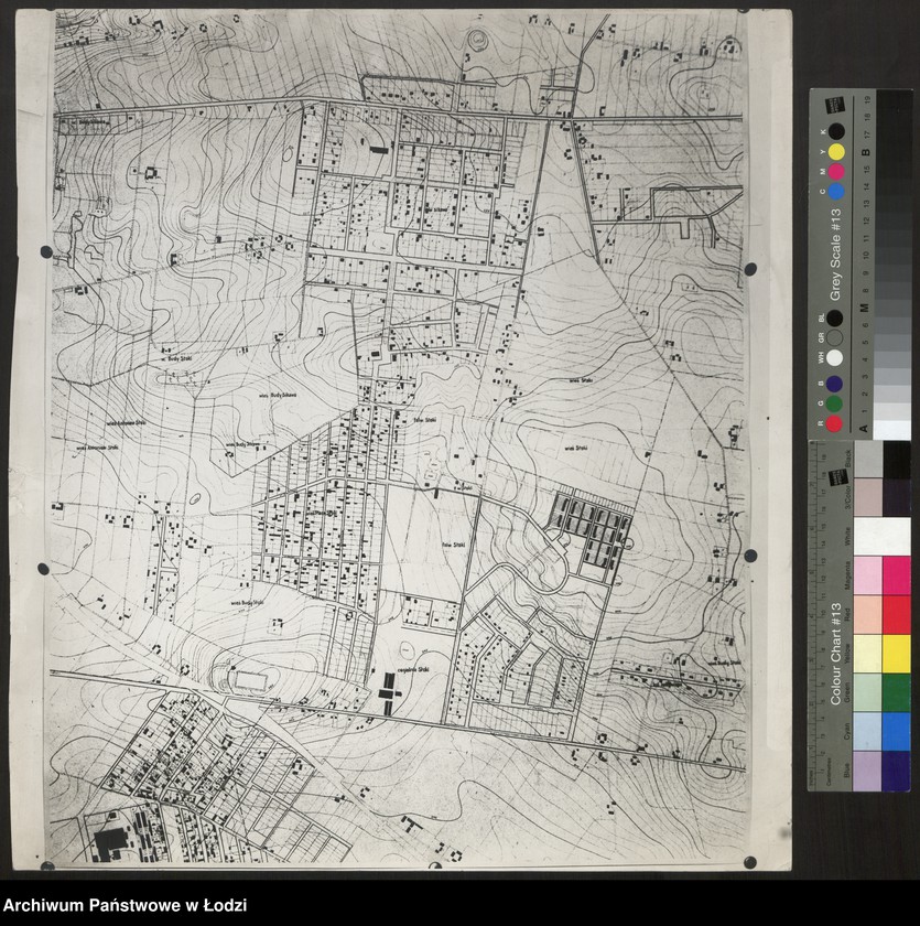 Obraz 1 z jednostki "Fragment planu miasta Łodzi 1:10000 z zabudową. Dzielnica Stoki"