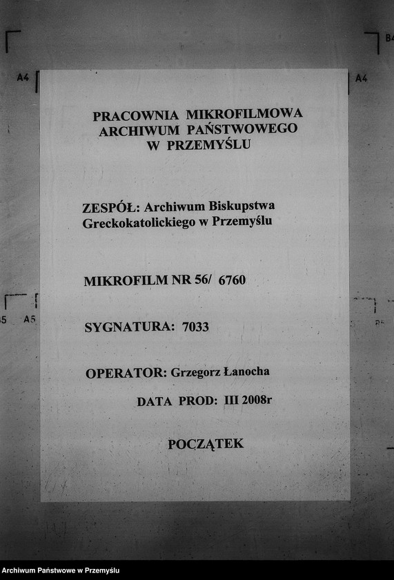 Obraz 1 z jednostki "[Kopie ksiąg metrykalnych parafii Mołoszkowice z filią Leśniowice (dekanat Jaworów)]"