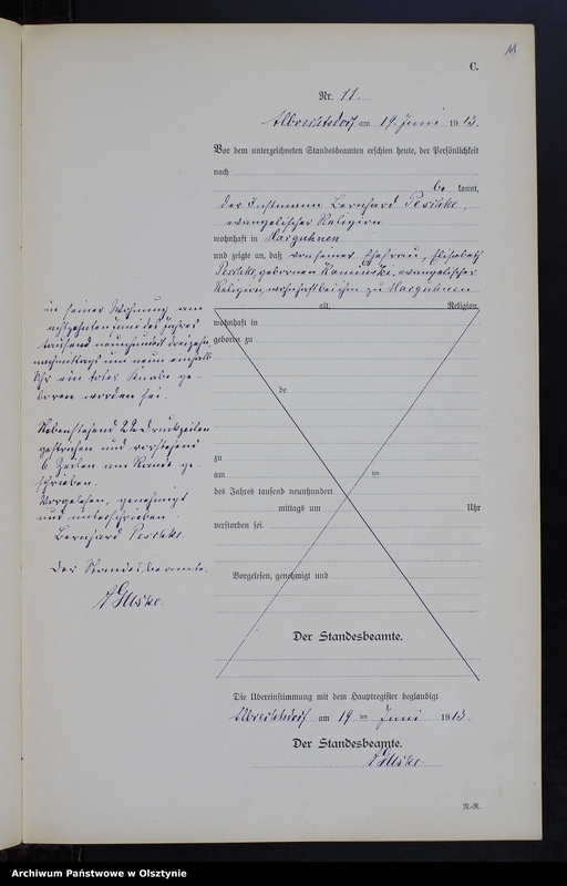 image.from.unit.number "Sterbe-Neben-Register Nr 1 - 25 [ Księga zgonów - wtóropis ]"