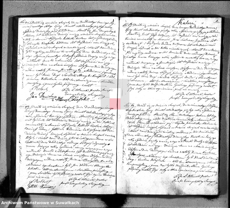 image.from.unit.number "Księga Duplikat do zapisywania aktów Urodzenia, Zaślubienia i Zeyścia w Parafii Ewangelickiey Sereyskiey w roku 1845"