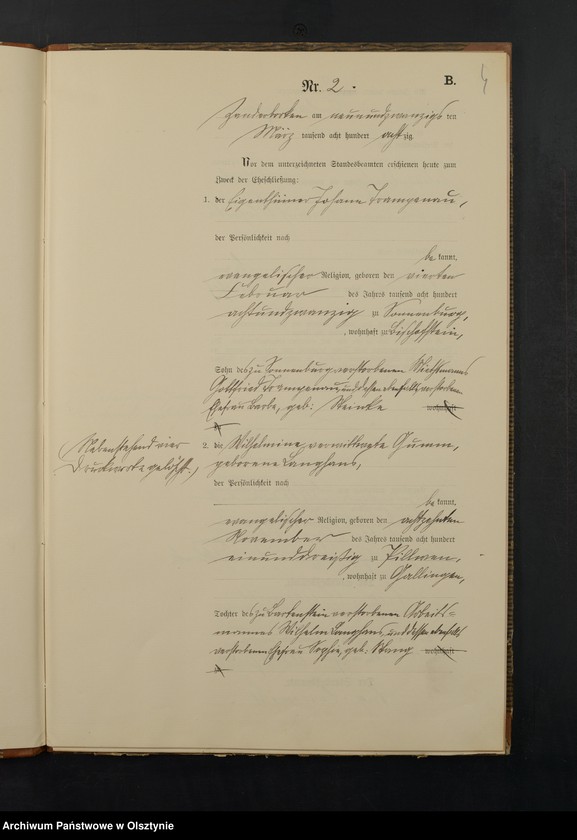 image.from.unit.number "Heiraths-Neben-Register Nr 1 - 19"