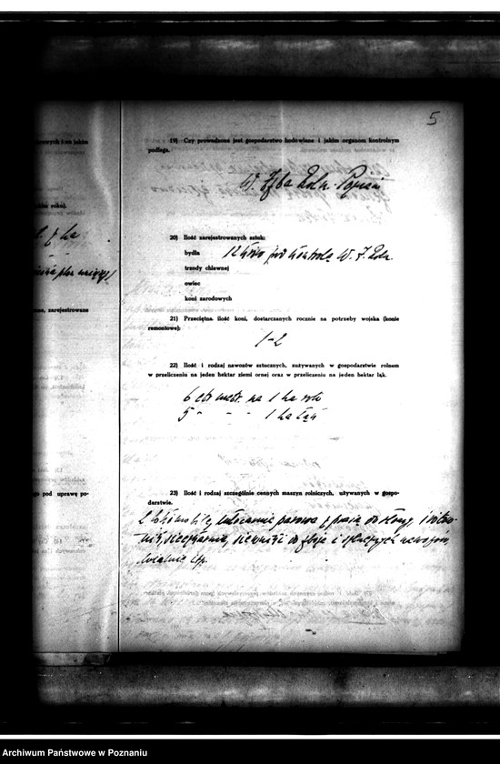 Obraz 10 z jednostki "Majątek Węgierskie powiatu średzkiego wyłączenie z art.4 i 5 ustawy o wykonanie reformy rolnej Włodzimierz Ziołecki"