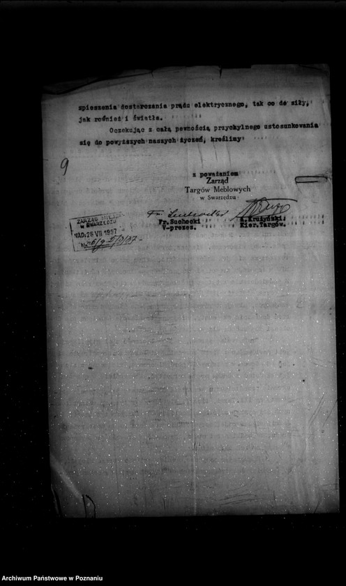 Obraz 13 z jednostki "Wniosek o uprawnienie na zakład elektryczny miasta Swarzędza powiat poznański"