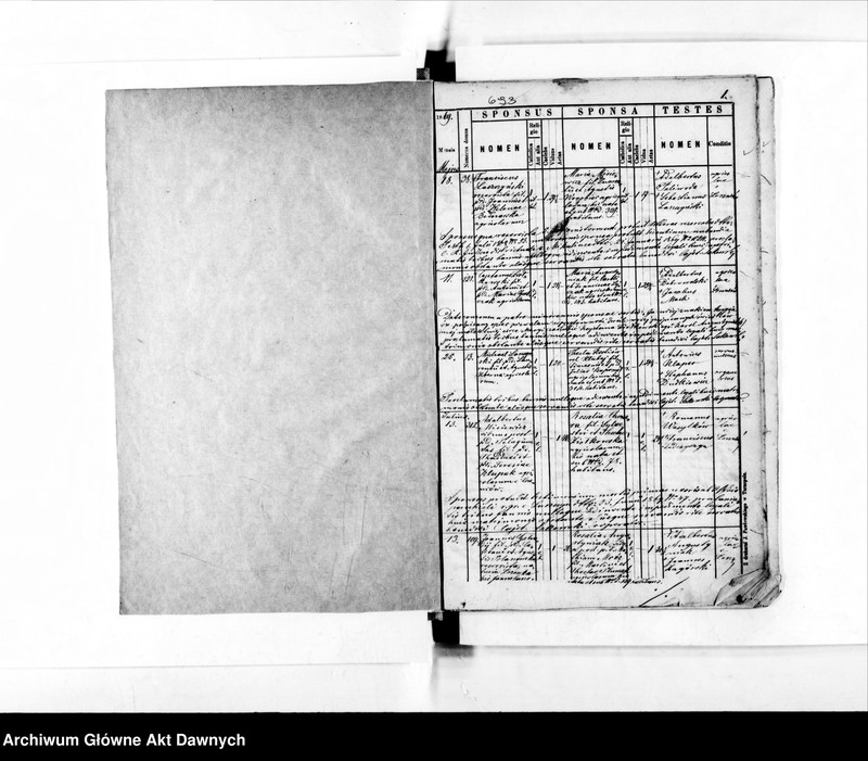 image.from.unit.number "Parafia: Łoszniów. Dekanat: Trembowla. Księga metrykalna ślubów dla wsi Łoszniów."