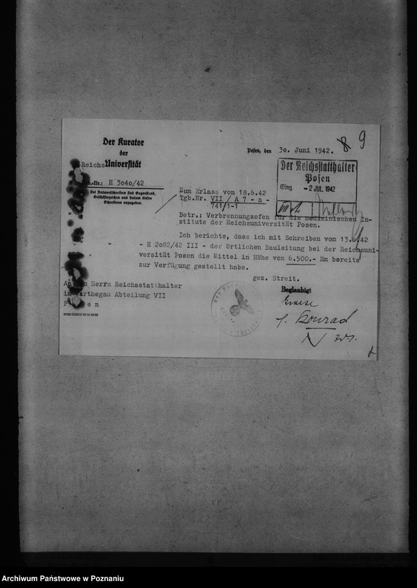 Obraz 13 z jednostki "Bauten für die Reichsuniversität Posen"