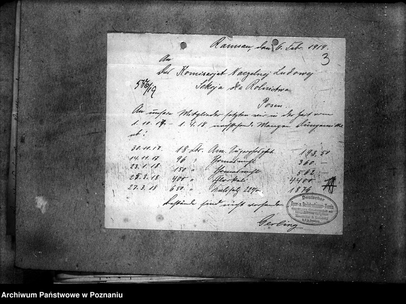 Obraz 7 z jednostki "Sztuczne nawozy zaprzedane w czasie od 1.10.17 - 1.4.1918"