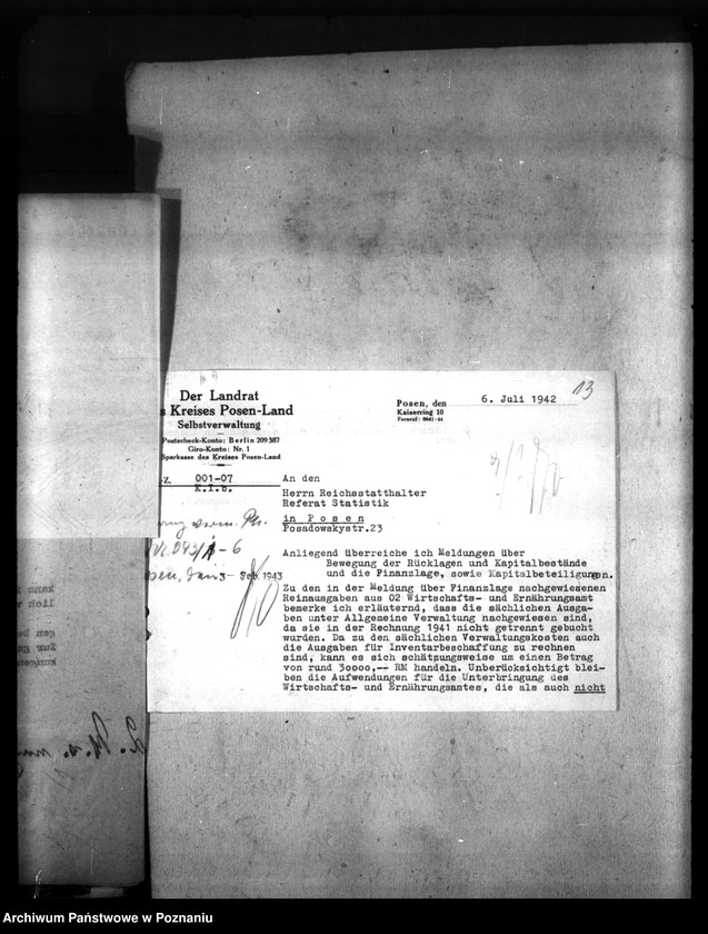 Obraz 17 z jednostki "Finanzstatistik (korespondencja)"