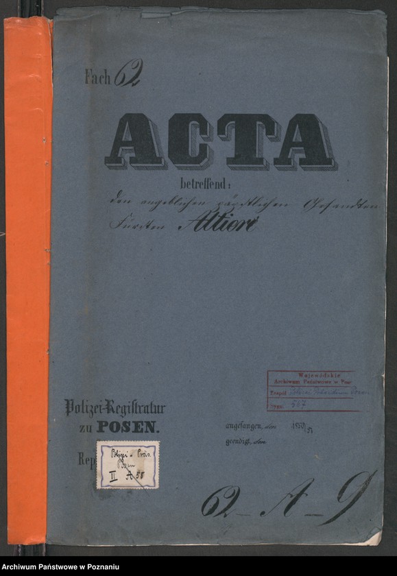 Obraz 2 z jednostki "A. betr. den angeblichen päpstlichen Gesandten Fürsten Altieri"