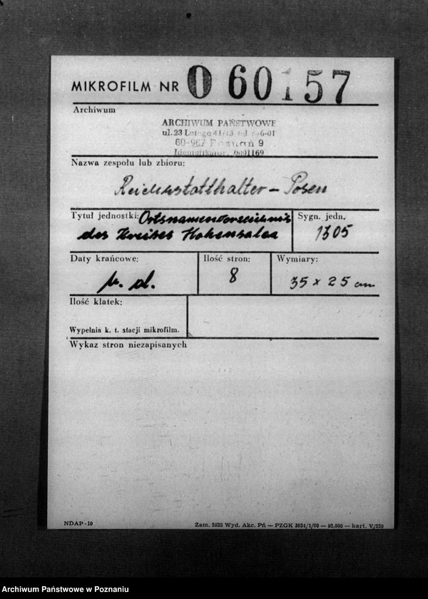 Obraz 2 z jednostki "Ortsnamenverzeichnis des Kreises Hohensalza"