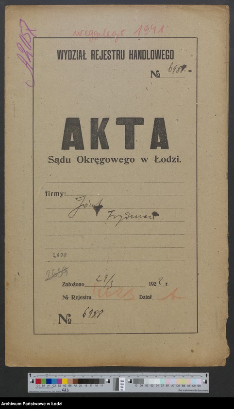 Obraz 2 z jednostki "Józef Frydman - prowadzenie handlu węglem"