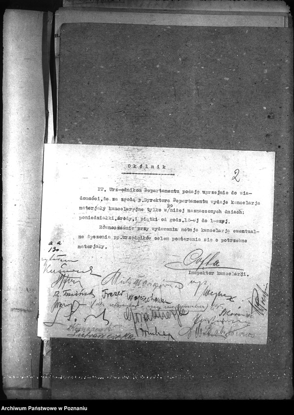 Obraz 6 z jednostki "Okólniki i rozporządzenia wewnętrzne dep."